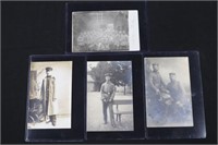 (4) WWI German soldier RPPC’s/postcards