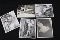 (10) Vintage B&W pin-up girl photos – 8” x 10’s