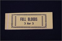 Antique cigar company coupon book “Full Bloods 3