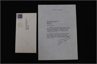 Typed, signed 1945 letter from Alan Ladd – movie s