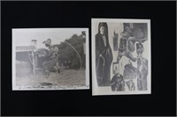 (2) 1920’s photos of cowboy trick roper “Tex Young
