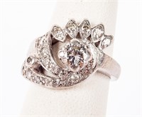 Jewelry White Gold / Platinum Diamond Ring