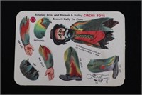 1960’s Kellogg’s cereal punch-out Emmett Kelly, th
