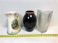 Pitcher and Two Vases