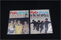 (2) 1966 Fabulous magazines with Beatles cover.