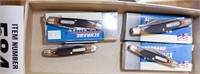 Lot of 4 Old Timer knives w/ 3 boxes