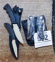 Knives (3) w/ sheaths