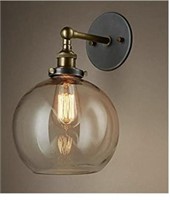 ATC Retro Edison Industrial Style Round Glass