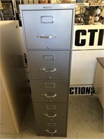 Steel case five drawer file