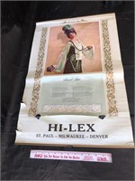 1913 Hilex sweet Sue calendar and others