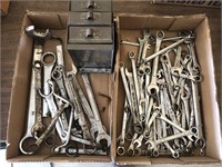 Two boxes of wrenches