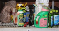 Shelf lot of Gardening and Household products