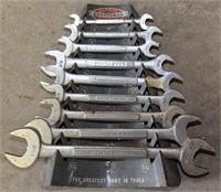 set of 9 Craftsman double box wrenches in metal