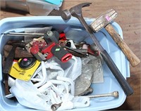 Tote of tools; 10 sets wheel locks-NIB;