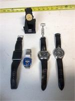 Lot of five men’s wristwatches