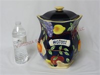 Nonni's Hand Painted Biscotti Jar ~ 11"t
