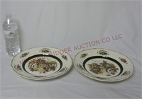 Staffordshire English Royal Scenes Plates ~ 2