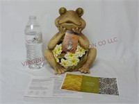 Frog Luminary w/ Flameless Candle & Timer