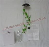 Plow & Hearth Hummingbird Solar LED Mobile ~ New