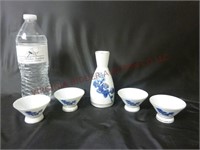 Kiku-Masamune Authentic Seal Porcelain Sake Set