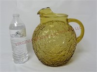 Anchor Hocking Crinkle Glass Ball Pitcher