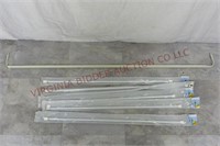 5 New Spring Tension Rods & 1 Curtain Rod