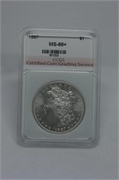 1887 Morgan Dollar MS 66+