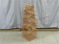 Vintage Asian Pagoda Bamboo Style Bird Cage ~ 40"