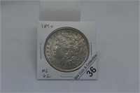 1896 UNC Morgan Dollar MS62