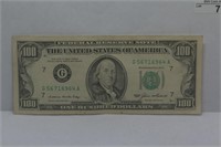 Rare 1985 $100 Bill - Nearly uncirculated