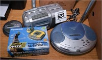 Portable CD players (3) & 1 cassette player