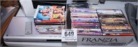 RCA DVD player & assorted movies