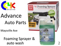 Foaming sprayer with foaming auto wash