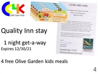 One night stay in Executive Suite with 4 Olive Gar