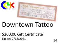 $200 gift certificate