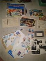 Assorted stamps and postcards
