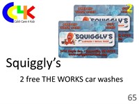 2 free SUV "The Works" car washes