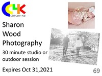 30 minute studio or outdoor photo session