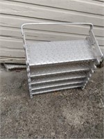 Foldable galvanized steps