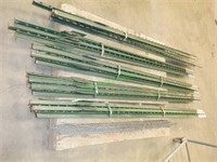 5- New Bundles of 5 Steel Fence Posts 7' *BID X 5*