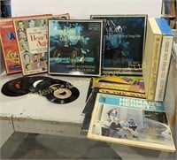 Box of Various Vinyl Records