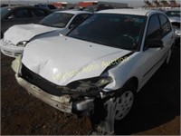 2004 Honda Civic 2HGES16384H622601 White