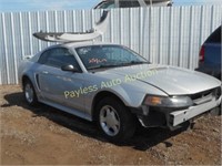 2001 Ford Mustang 1FAFP40441F182760 Silver