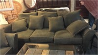 Modern Green Upholstered Sofa