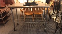 Stainless Steel Kitchen Rolling Cart