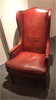 Henredon Wingback Leather Chair