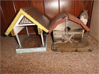 Bird house (8") - Bird feeder (10.5")