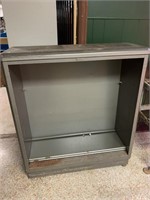short metal shelving unit