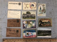 POSTCARDS AND ADVERTISING