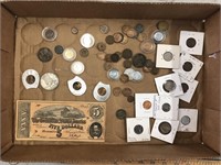 ASSORTED COINS SOME SILVER